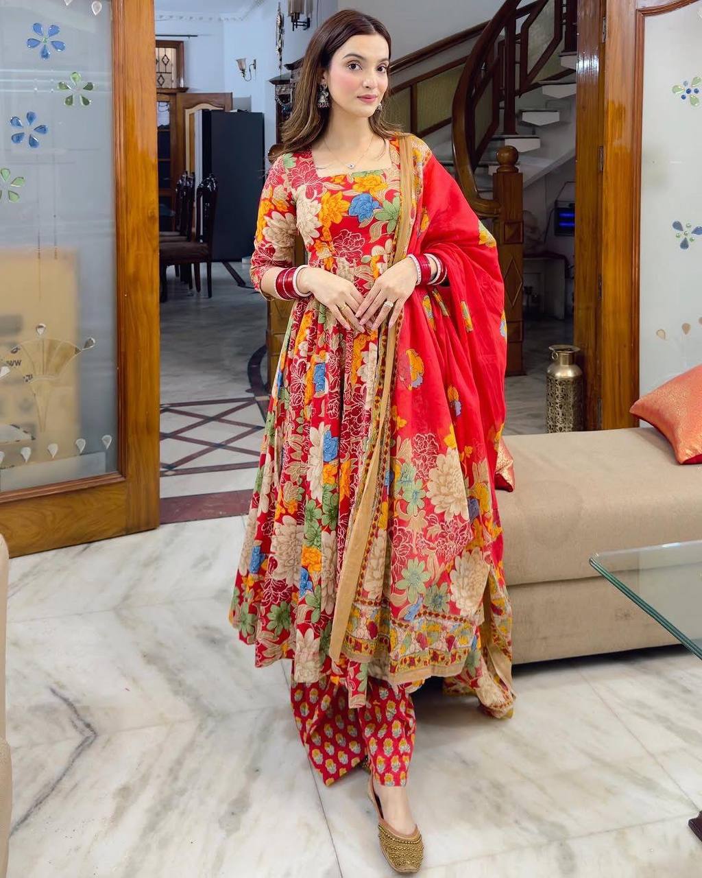 Floral Vibrant Suit set