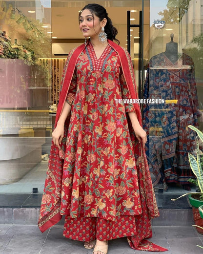 Anarkali Kurta Pant Dupatta