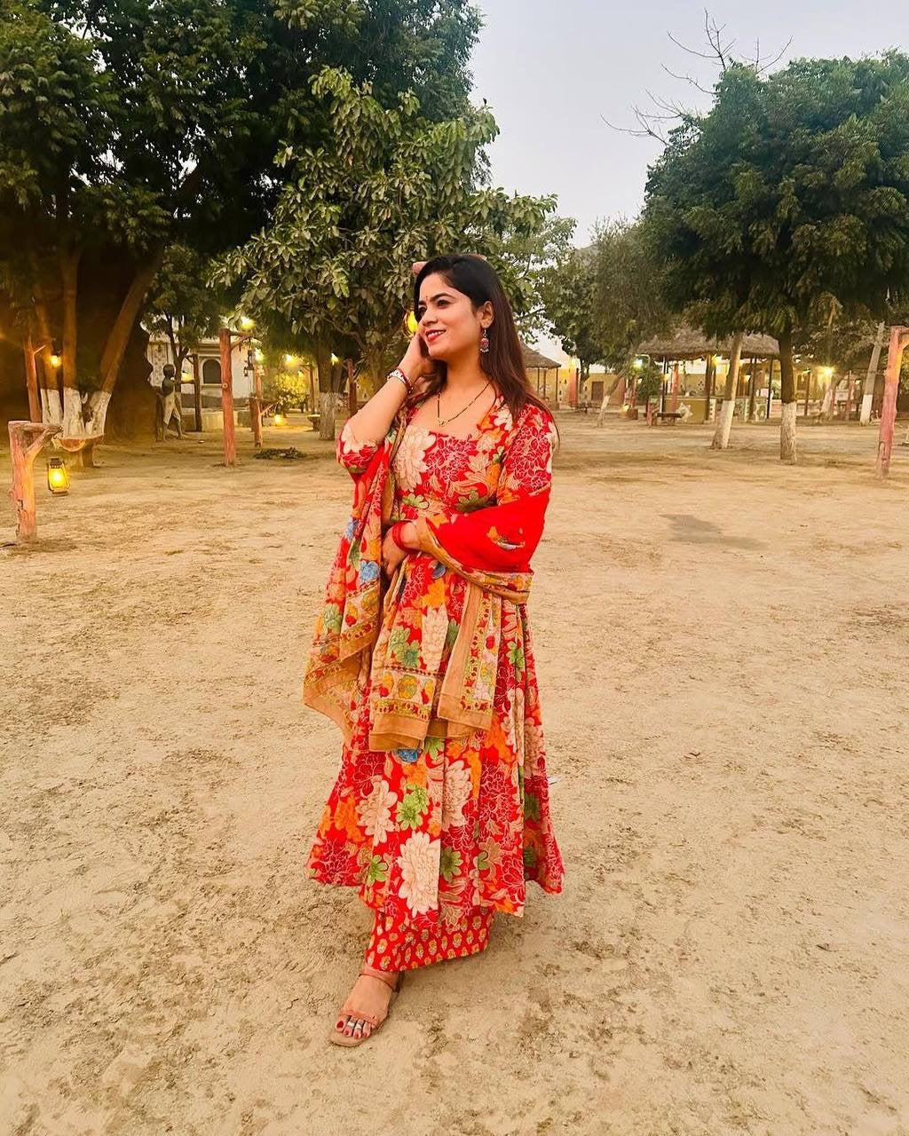 Floral Vibrant Suit set