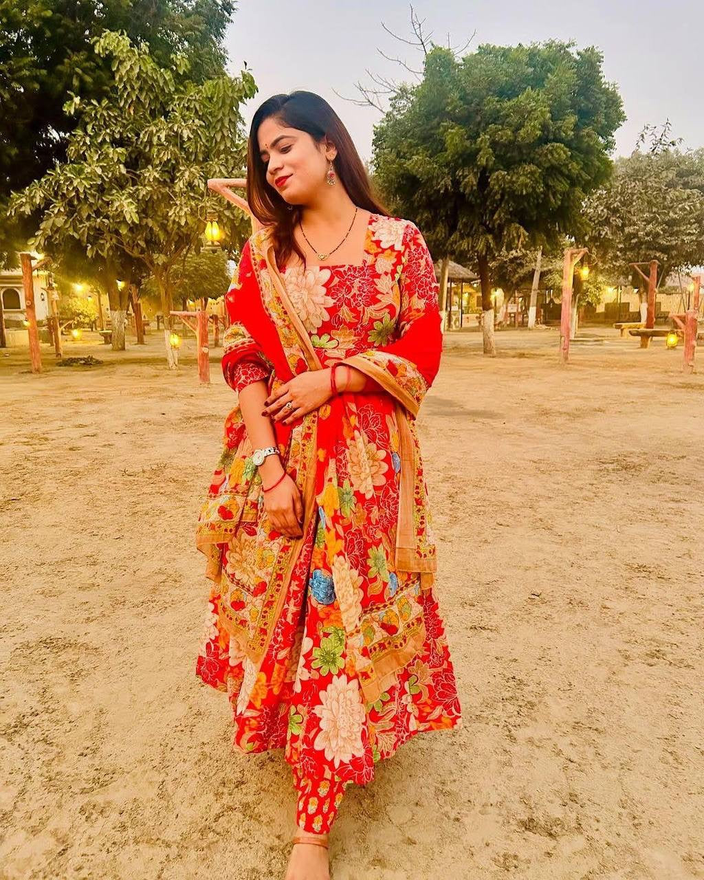 Floral Vibrant Suit set