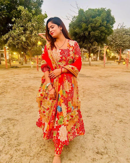 Floral Vibrant Suit set
