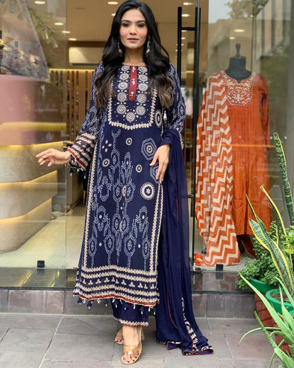 Blue Kodi Suit Set