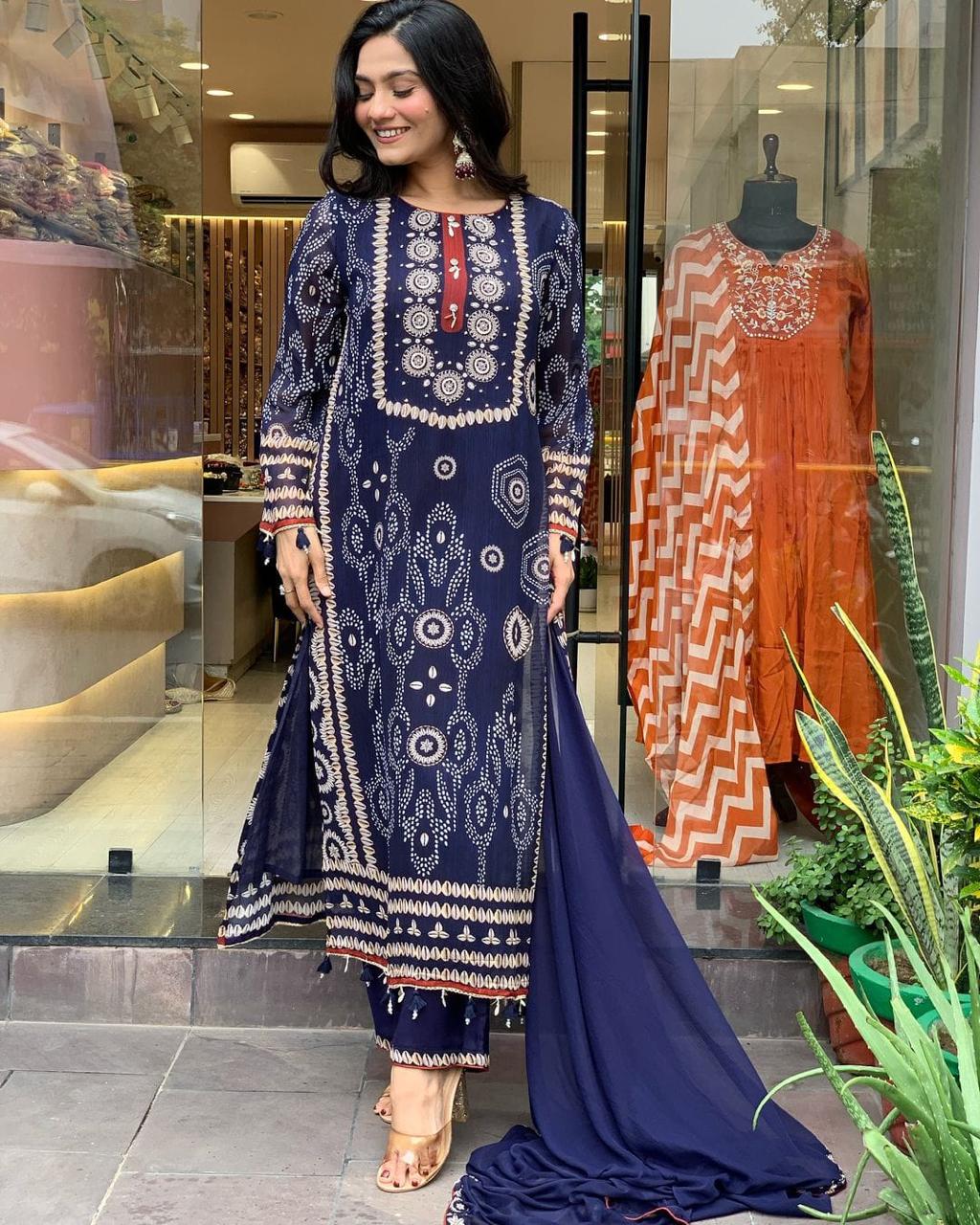 Blue Kodi Suit Set