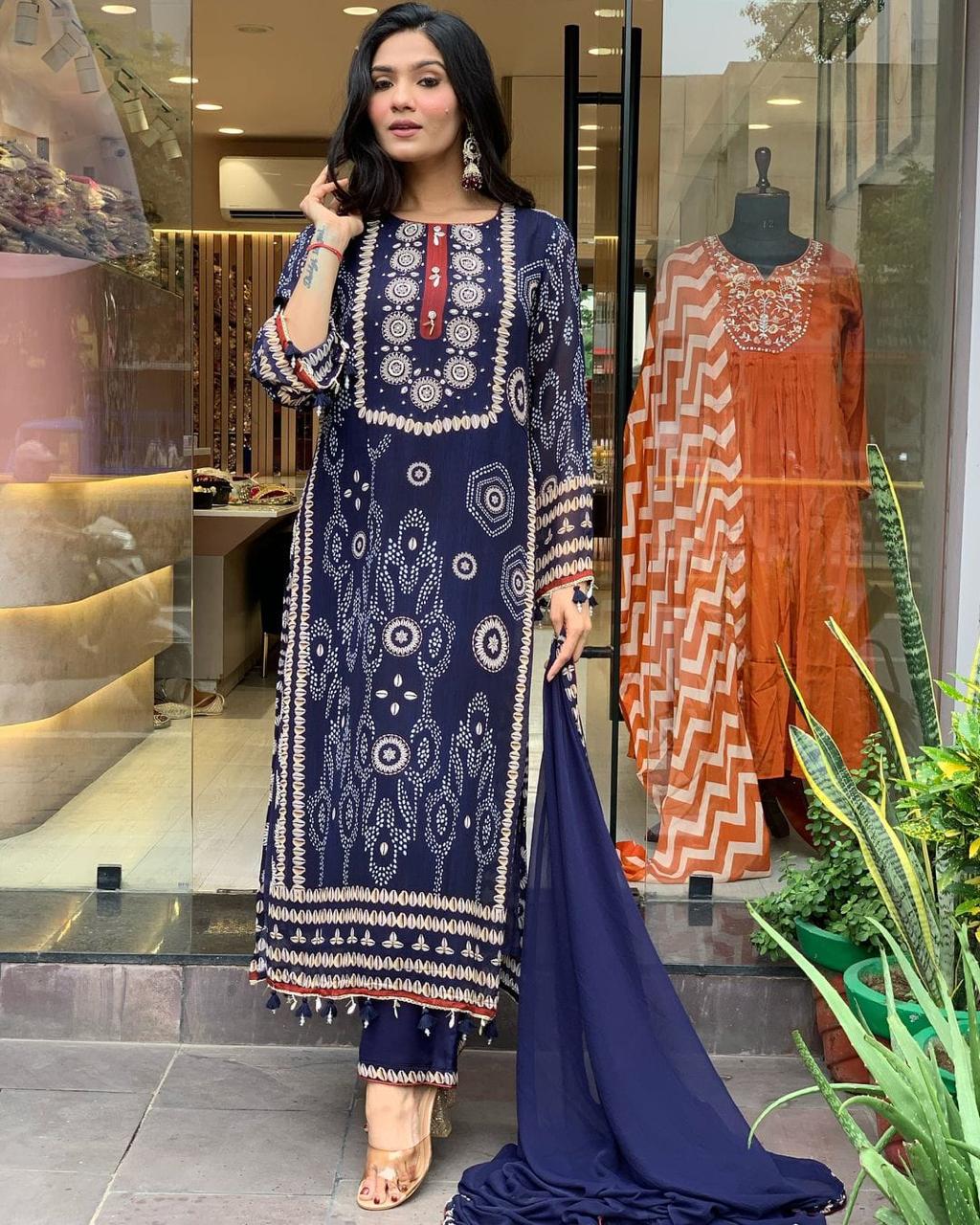 Blue Kodi Suit Set