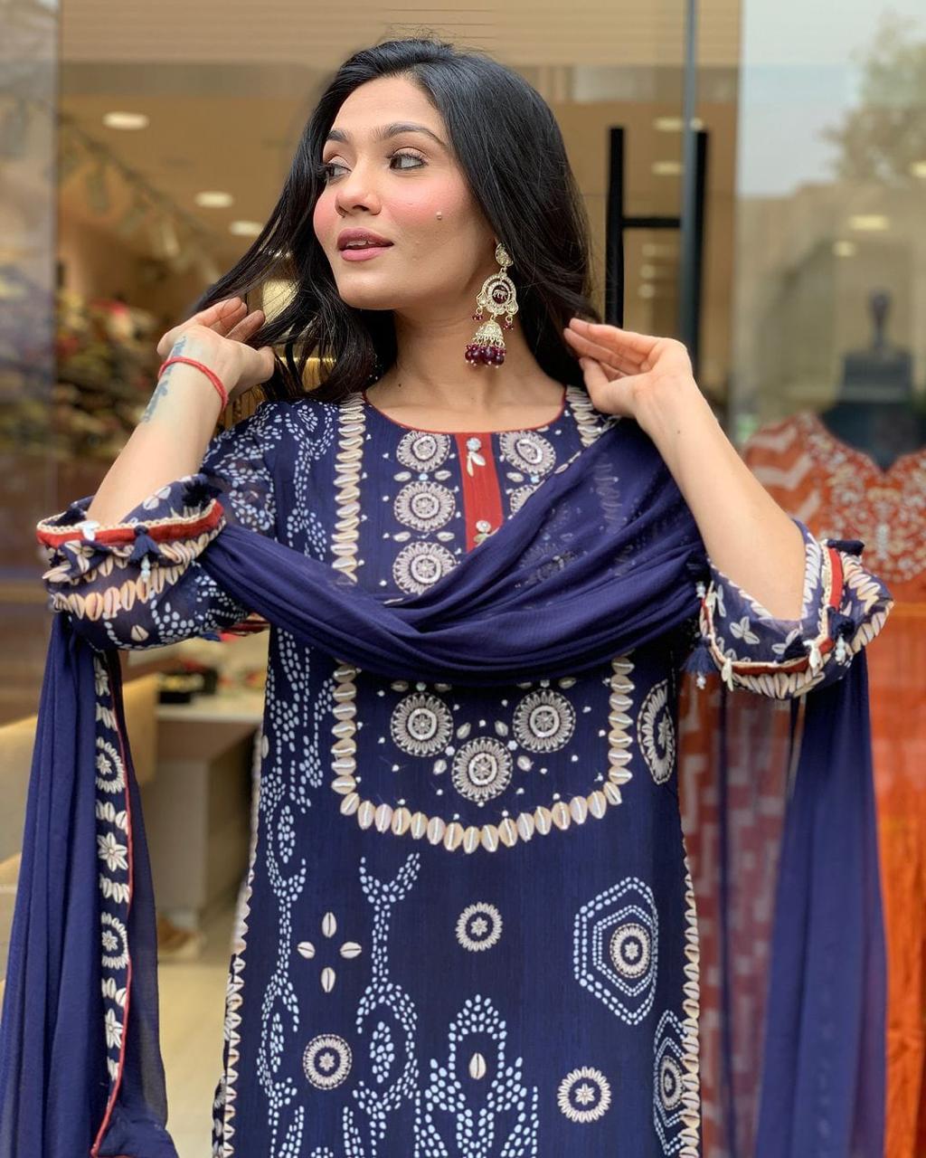 Blue Kodi Suit Set