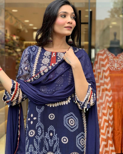 Blue Kodi Suit Set