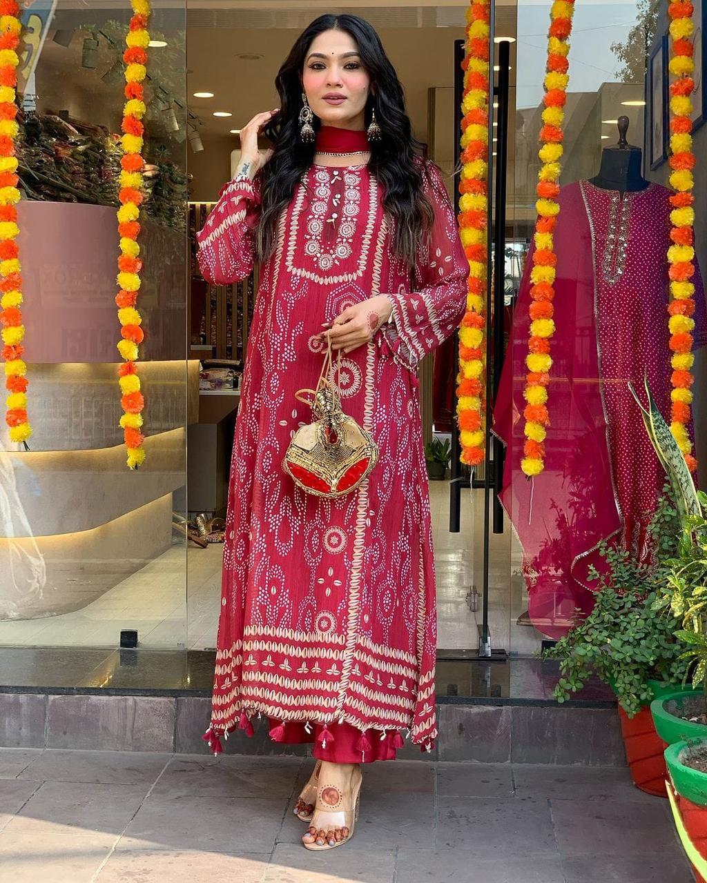 Red Kodi Suit Set