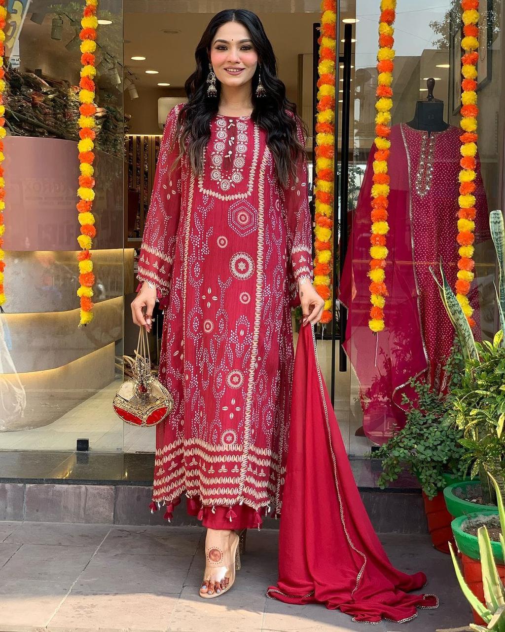Red Kodi Suit Set