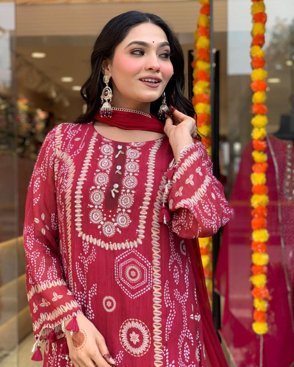 Red Kodi Suit Set