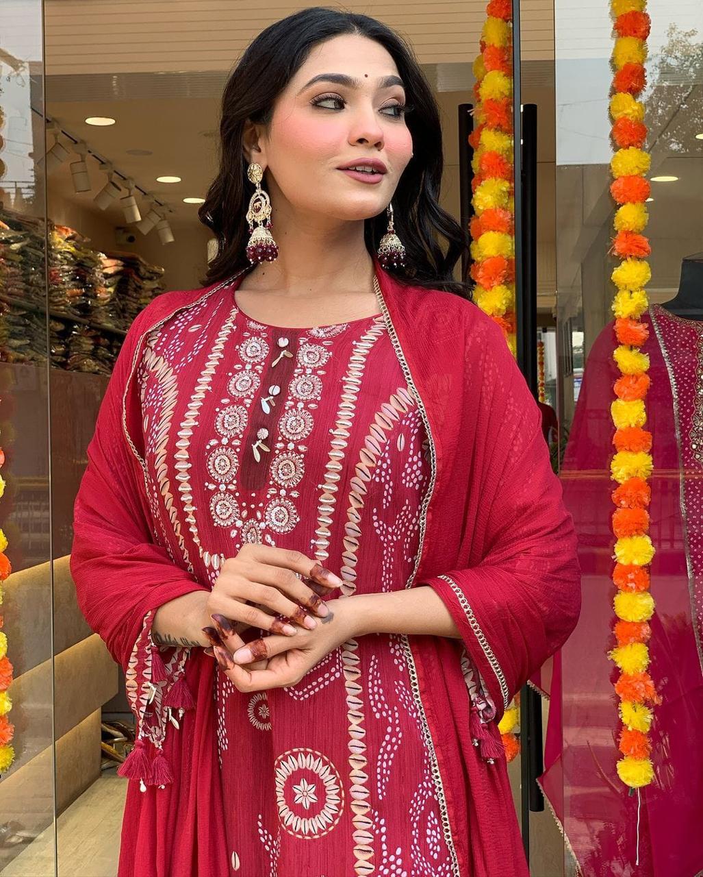 Red Kodi Suit Set