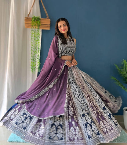 Faux georgette Lehnga