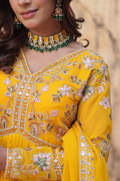 Embroidery Zari Sequins work Gown