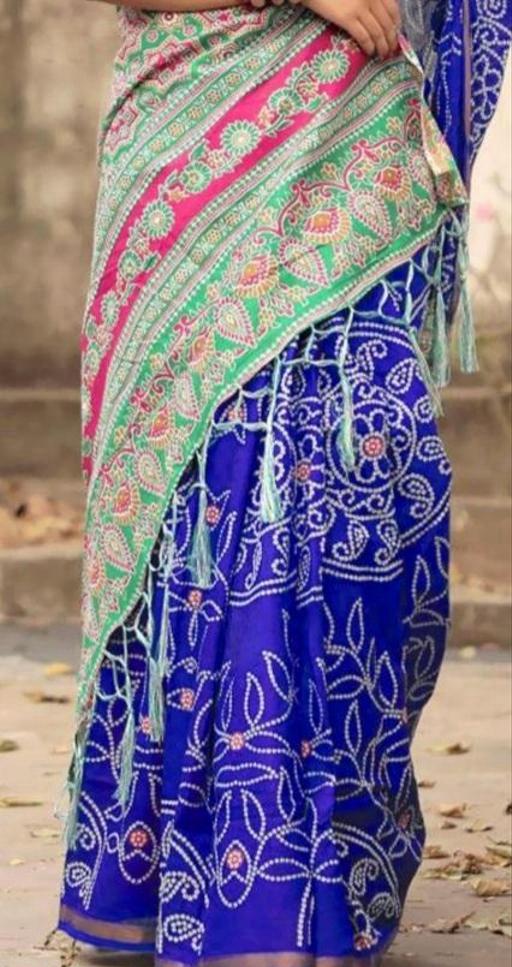 COTTON BANDHANI SAAREE