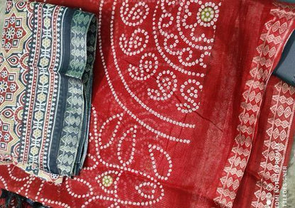 COTTON BANDHANI SAAREE