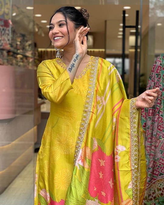 KURTI PANT WITH DUPATTA